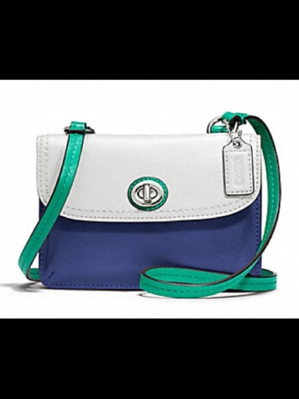Coach Dylan Crossbody Wallet Blue/White